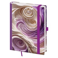 Týdenní diář B6 Vario - Matragi Violet s gumičkou - DVR433-29-27


