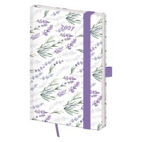 Kapesní diář A6 Vario - Lavender s gumičkou - DVR436-07-27



