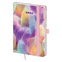 Kapesní diář A6 Vario - Feathers s gumičkou - DVR436-20-27



