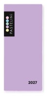Měsíční diář 2027 - PVC- PASTELINI fialová - 8-67626

