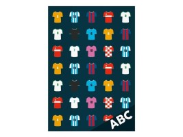 Desky na abecedu - Fotbal dresy - 8021162
