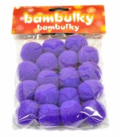 Bambulky 2,5 cm - fialové - 6701-06