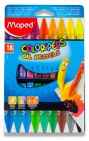 Olejové pastely Maped Color'Peps Oil Pastels - 18 barev