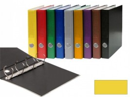 Pořadač A4  lamino 4 kroužky 20/13 mm - žlutá