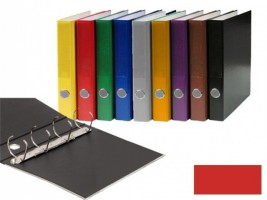Pořadač A4  lamino 4 kroužky 20/13 mm  - červená