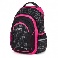 Studentský batoh OXY Fashion - Dots White - 7-99519