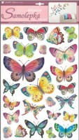 Samolepky na zeď - Motýli barevní - 10141