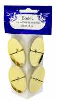 Bodce na svíčku - zlaté - 4 ks - 2671