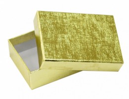 Dárková krabička B1 LUX - zlatá - 10 x 7 x 3 cm