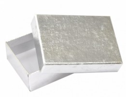 Dárková krabička B1 LUX - stříbrná - 10 x 7 x 3 cm