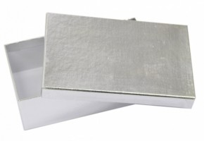 Dárková krabička B2 Lux - stříbrná - 18 x 11 x 5 cm