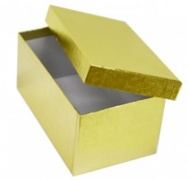 Dárková krabička D3 LUX - zlatá - 20 x 12 x 10 cm