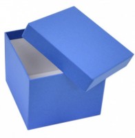 Dárková krabička H2 - modrá - 12 x 12 x 10 cm