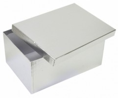 Dárková krabička F1 LUX - stříbrná - 28,5 x 19,5 x 13 cm