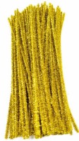 Chlupaté modelovací drátky - třpytivé zlaté - 2470055
