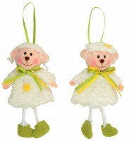 Plyšová ovečka na zavěšení - 15 cm - 8046