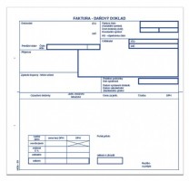 Faktura 2/3 A4 s tabulkou DPH propisovací - mSk 39