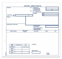 Faktura 2/3 A4 s tabulkou DPH propisovací - mSk 39