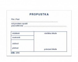 Propustka A7 mSk 214