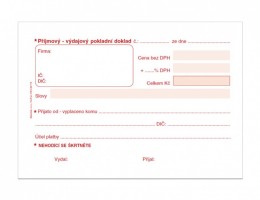 Univerzální příjmový výdajový doklad A6 ET 060