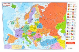 Oboustranná mapa A2 - Svět
