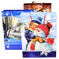 Vánoční dárková taška LESK - 29 x 38 cm - 0883