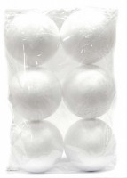 Polystyrenové koule - 15 cm - 6 ks