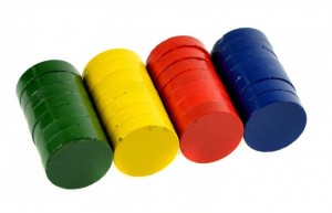 Magnety 20 mm - barevné - 28 ks - 171711