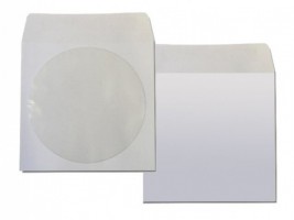 Papírová obálka na CD s okénkem 125 x 125 mm - 100 ks