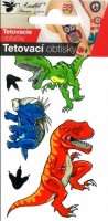 Tetovací obtisky - 10,5 x 6 cm - velcí dinosauří - 1107