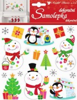 Hologramové samolepky - sněhuláci - 10309