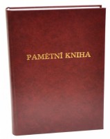 Pamětní kniha 200 listů - bordó