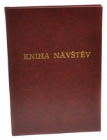 Kniha návštěv 100 listů - bordó 