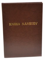 Kniha návštěv 100 listů - hnědá 