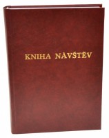 Kniha návštěv 200 listů - bordó