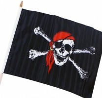 Vlajka pirátská 47 x 30 cm - 176140