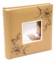 Fotoalbum 10 x 15 cm - Lily - hnědé - KD-46200W