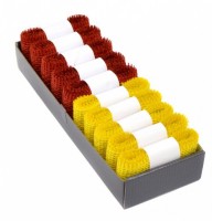 Stuha jutová 2 m x 5 cm - žlutá/červená - 10 ks - DIT - 2130008