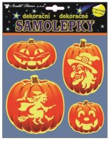Samolepky svítící ve tmě - dýně - 10407