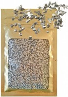 Dekorační skleněné kamínky - stříbrné - 40 g - 2824