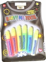 Barvy na textil - svítící - 6 x 7 ml - FBD076