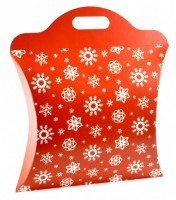 Papírová taška - vánoční - vločky - 00500050