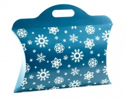 Papírová taška - vánoční - vločky - 00450060