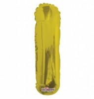 Fóliový balónek 35 cm - písmeno I - zlatý - K35076-14S