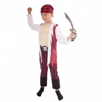 Karnevalový kostým - Pirát s šátkem - vel. M - 181205