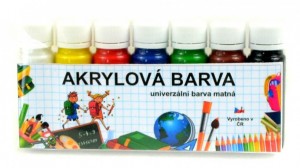 Akrylové barvy - matné - sada - 7 x 20 g - KRM720