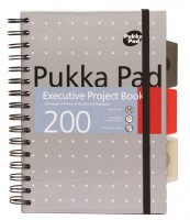 Projektový blok A5 - Pukka Metallic - šedá - 6336-MET/S