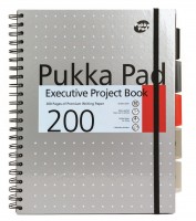 Projektový blok A4 - Pukka Metallic - šedá - 6970-MET/S