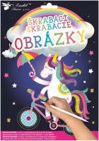 Škrábací obrázky 2 archy - Jednorožec - 6619