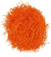 Tráva dekorační dřevěná - oranžová - 50 g - 1957